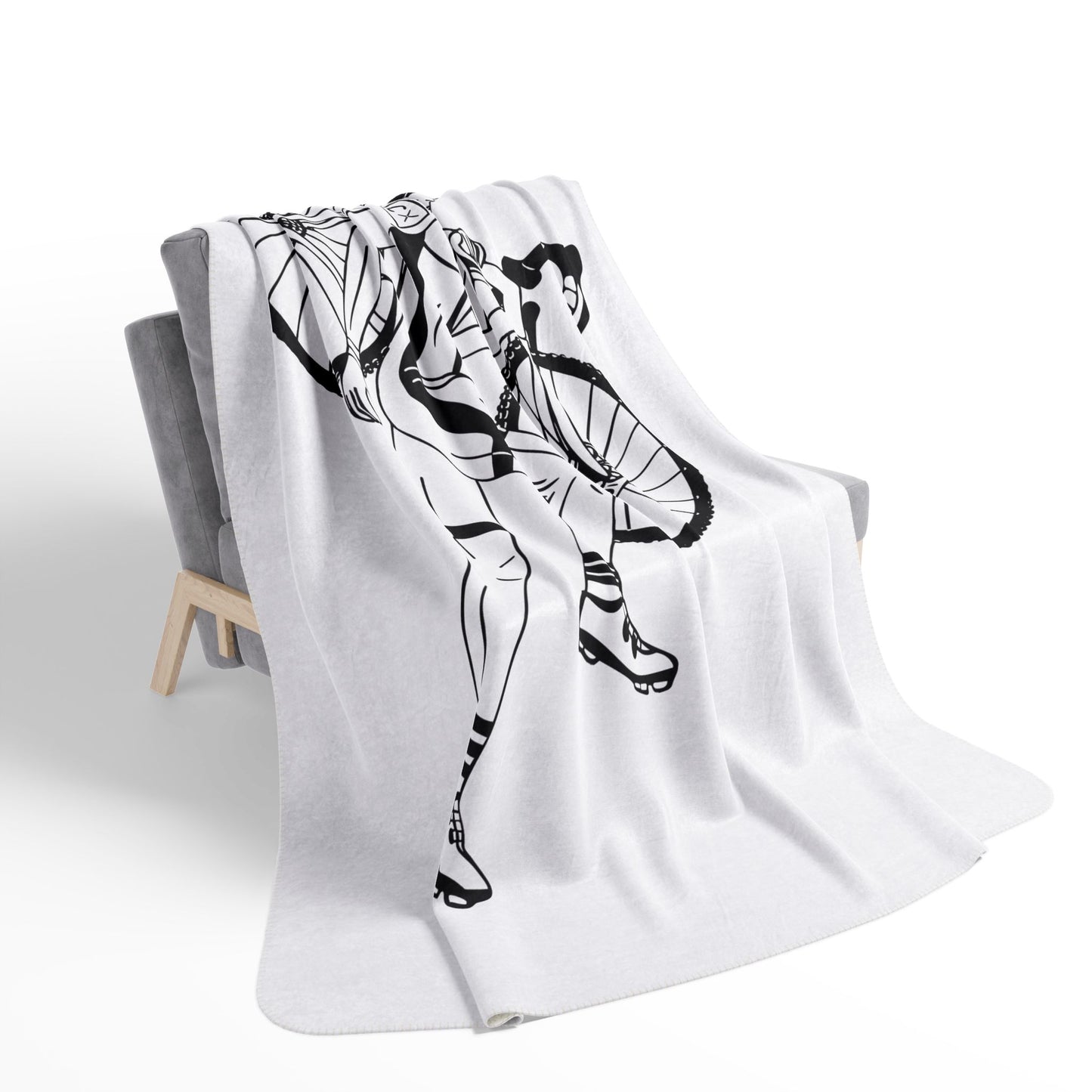 Cyclist Sherpa Blanket | Smooth Ride, Cozy Vibe