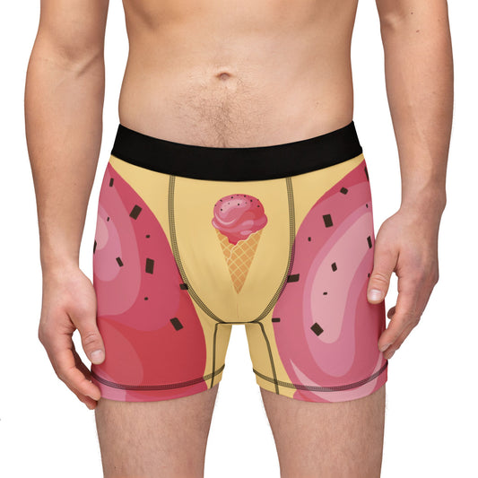 Ice Cream Mood | Fun Ice Cream Cone Men’s Boxers | Cool to Wear, Happy to See