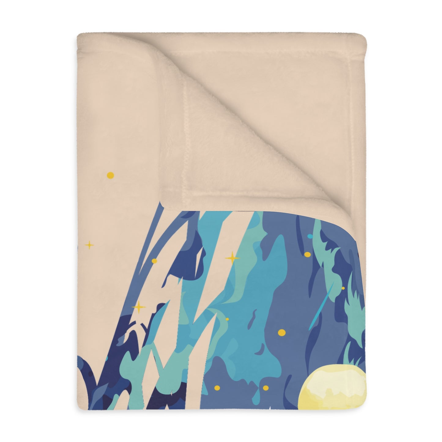 “Falling Angel from the Moon” Blanket | Wrap Yourself in Cosmic Dreams