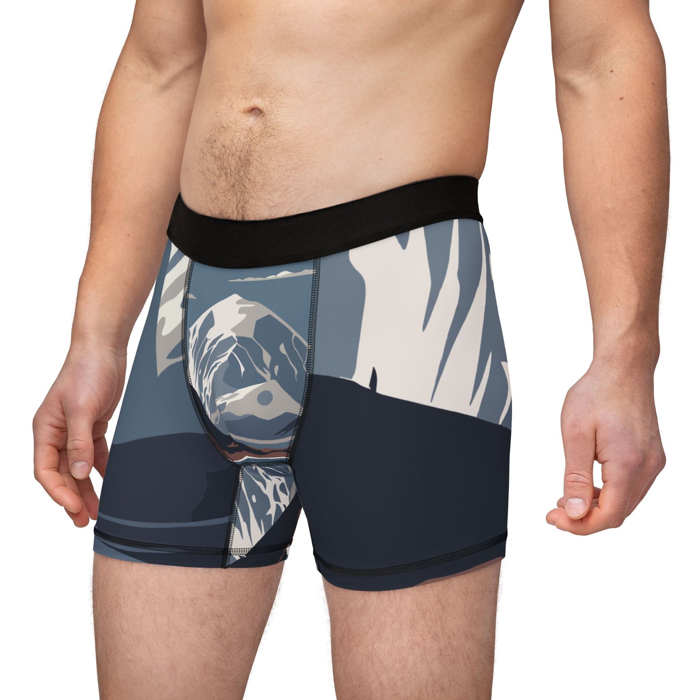 “Sleep Under the Mountains” Men’s Boxer | Where Nature Meets Comfort