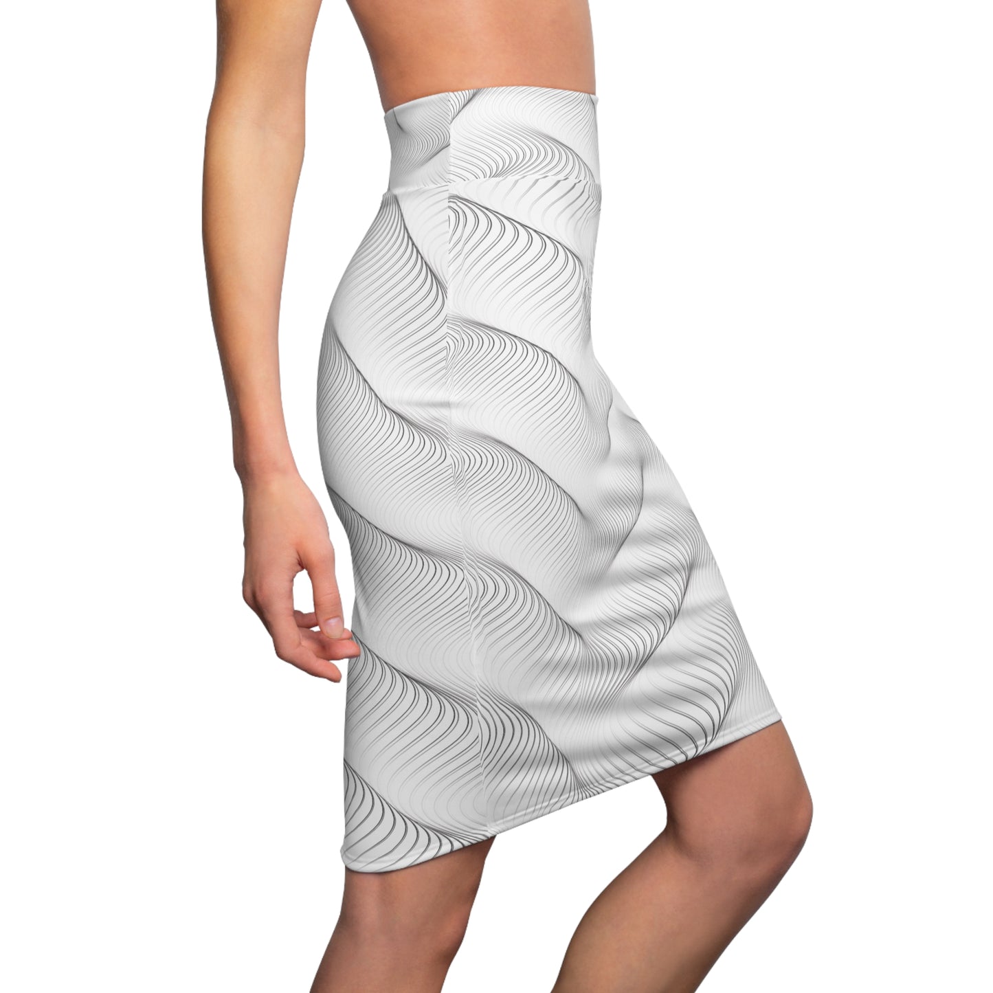 Pencil Skirt Abstract Mood | A Bold Burst of Style With Modern Art Patterns