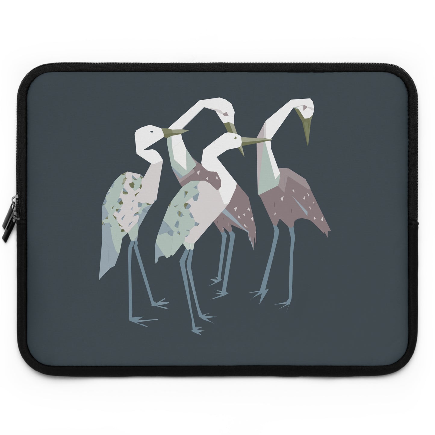 Heron Hand-Drawn Art Laptop Sleeve | Artistic & Free-Spirited Protective Case