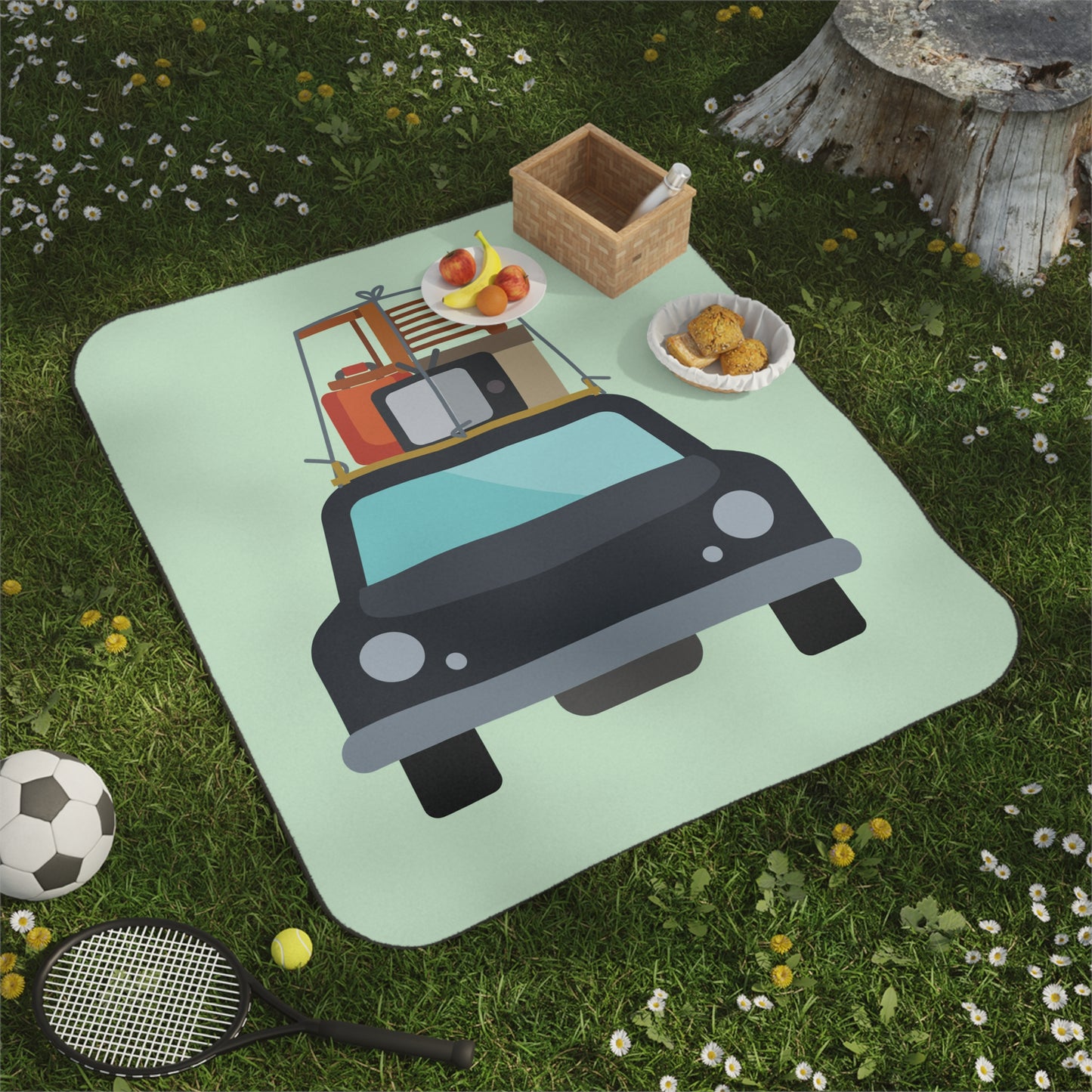 Sunny Road Trip Journey | Picnic Blanket Inspired by Freedom & Adventure