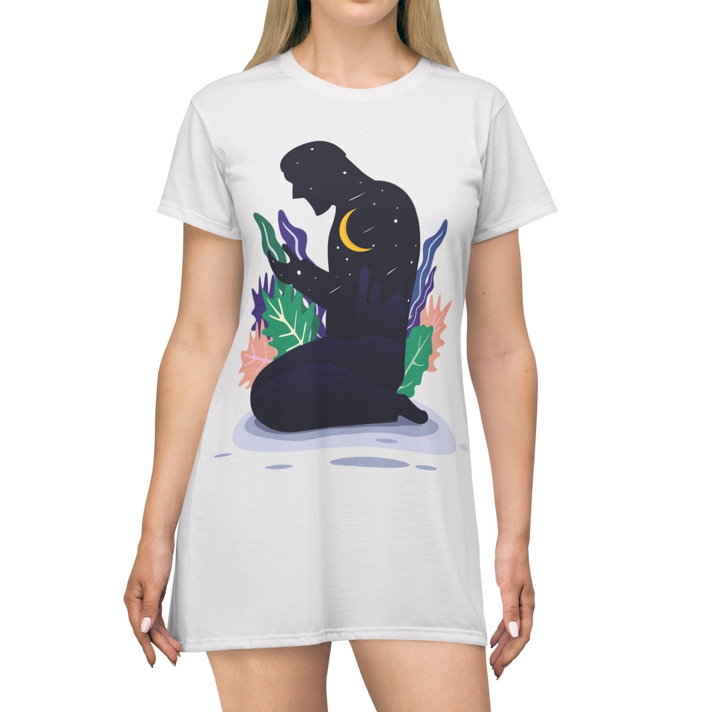 T-Shirt Dress Muslim Prayer Silhouette | Elegant – Meaningful – Unique Style