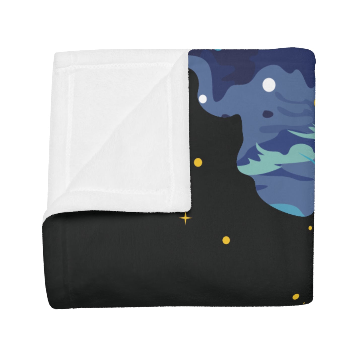 Art Plush Fleece Blanket | The Girl and the Waterfall Moment